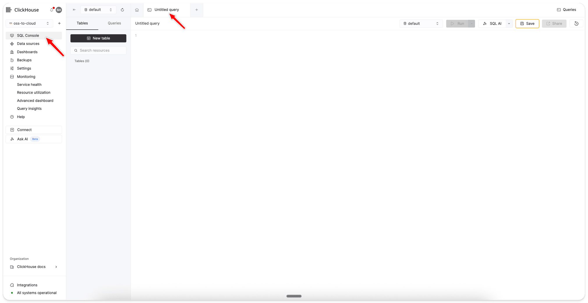 setup service preferences